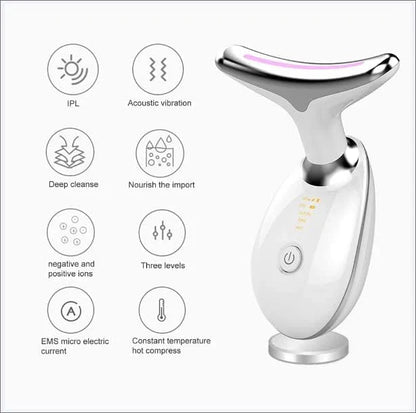 Face Massager Against Wrinkles, with 3 Modes, Face Device for Skin Tightening & Lifting