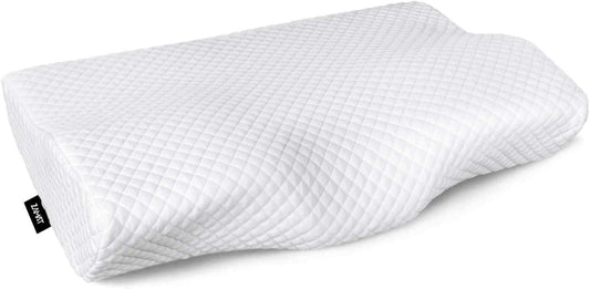 Contour Memory Foam Pillow for Neck Pain Relief, Adjustable Ergonomic Cervical Pillow for Sleeping