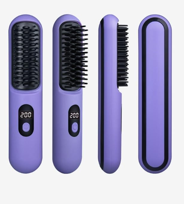 Cordless Straightener Straight Hair Brush, Negative ion Thermal Hair Care