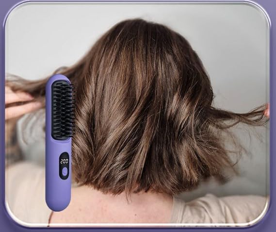 Cordless Straightener Straight Hair Brush, Negative ion Thermal Hair Care