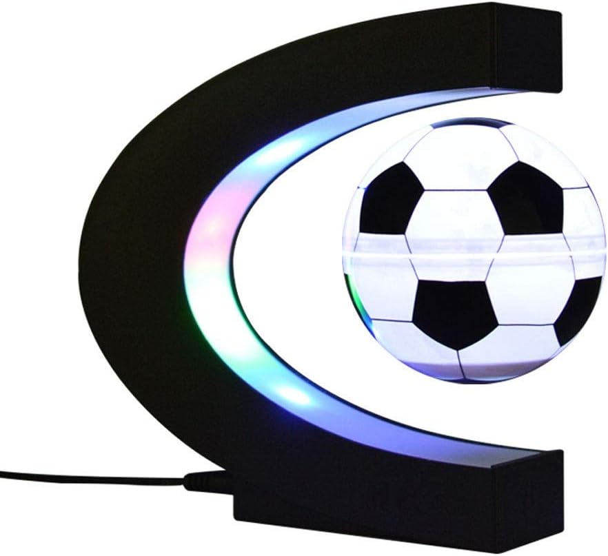 Magnetic Levitation Floating Football with C Shape BaseMagnetic Levitation Floating Football with C Shape Base