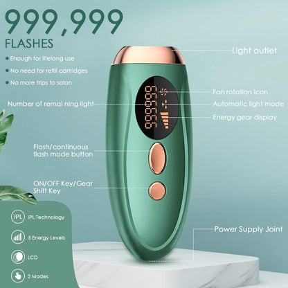 Laser hair removal device freezing point painless hair removal, unisex stimulation hair removal device