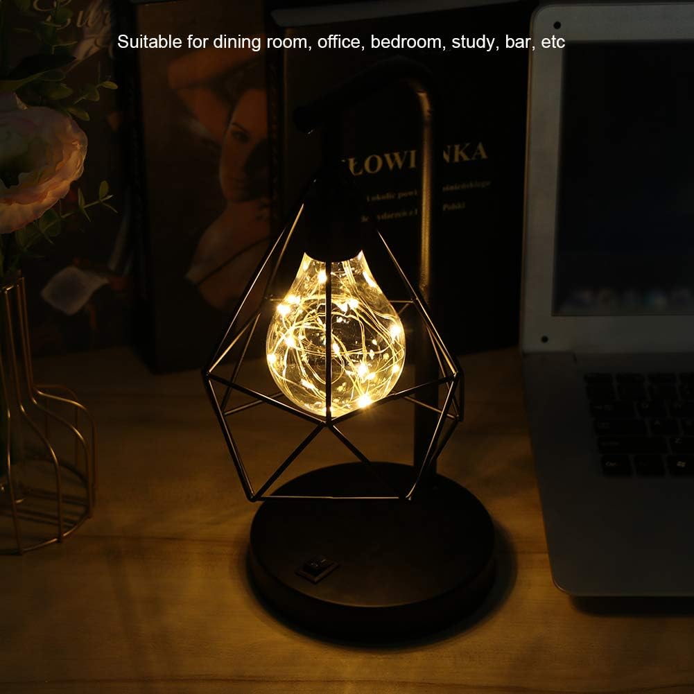 LED Table Lamp,Wrought Iron Modeling Lamp,Soft Lighting,Decorative Gifts