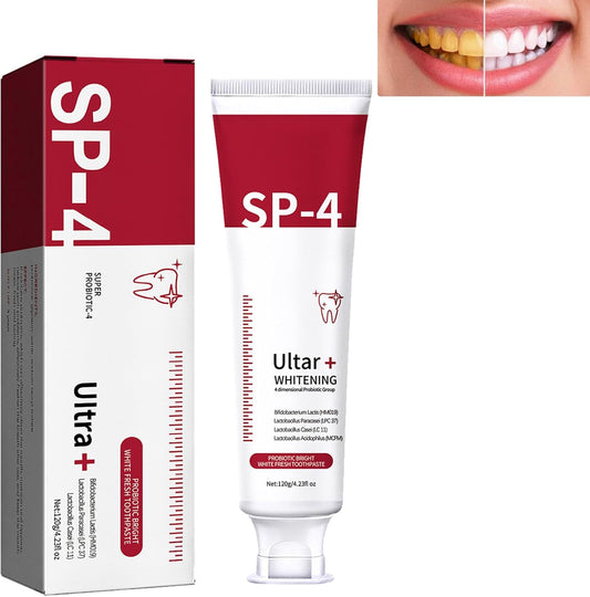 SP-4 Teeth Whitening Probiotic Toothpaste,Strengthens (120g)