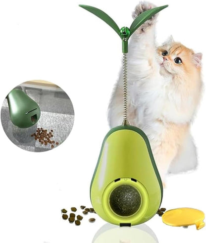 NeoStyle Catnip Toys, Avocado Spinning Removable Catnip Balls, Cat Licking Edible Safe and Healthy Kitten Chew Wall Toys