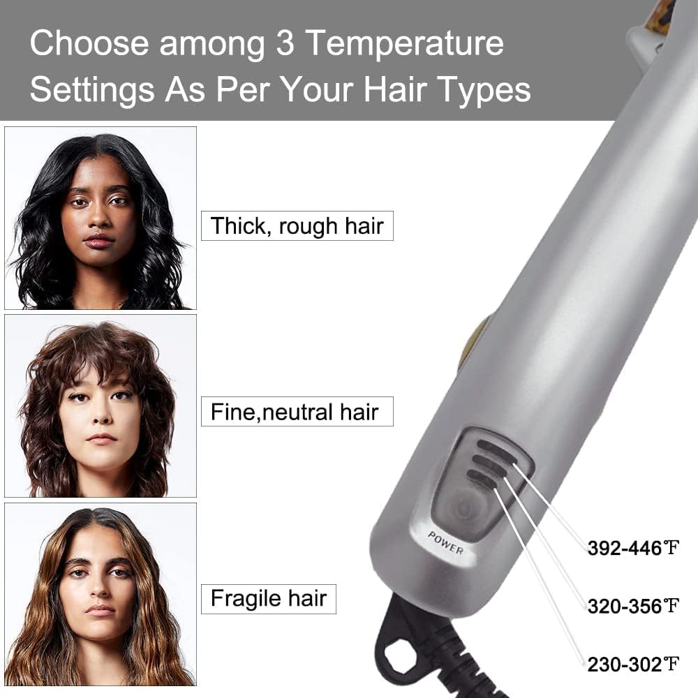 2-in-1 Curling Wands, Electric Round Rotating Hot Curling Iron, Curling Iron Wand, Hair Curlers