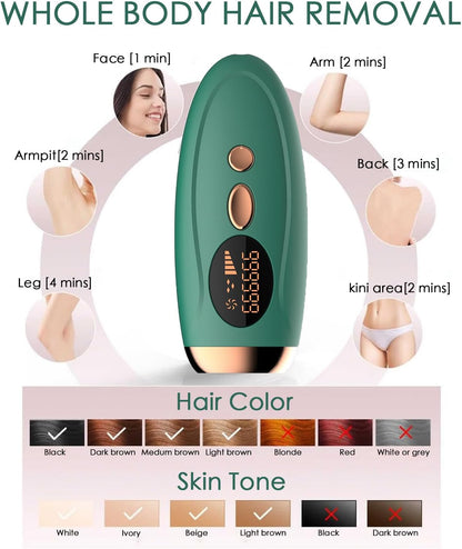 Laser hair removal device freezing point painless hair removal, unisex stimulation hair removal device