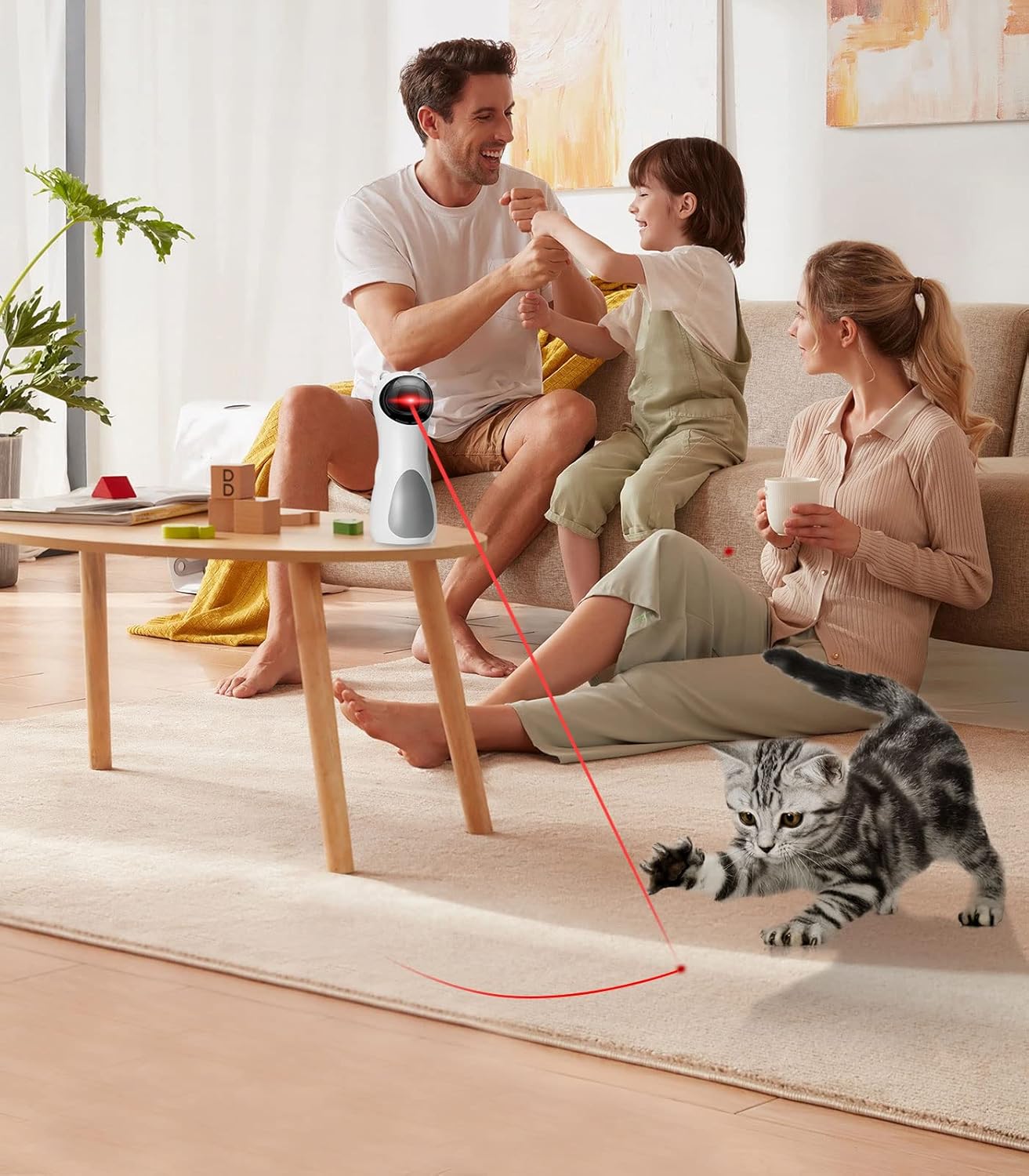 Automatic Cat Laser Toy, Interactive Electronic Cats/Dog Toys