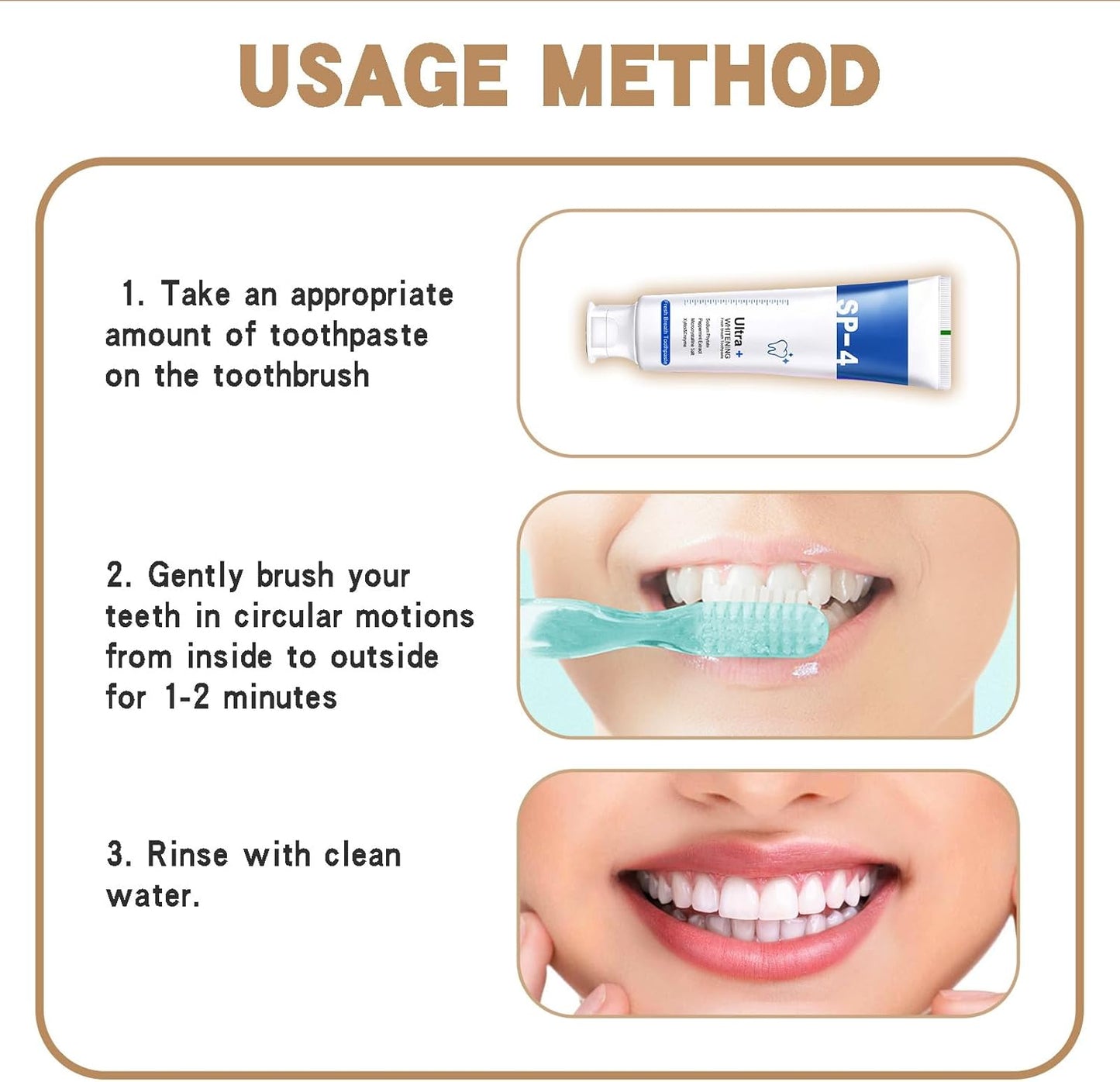 SP-4 Teeth Whitening Probiotic Toothpaste,Strengthens (120g)