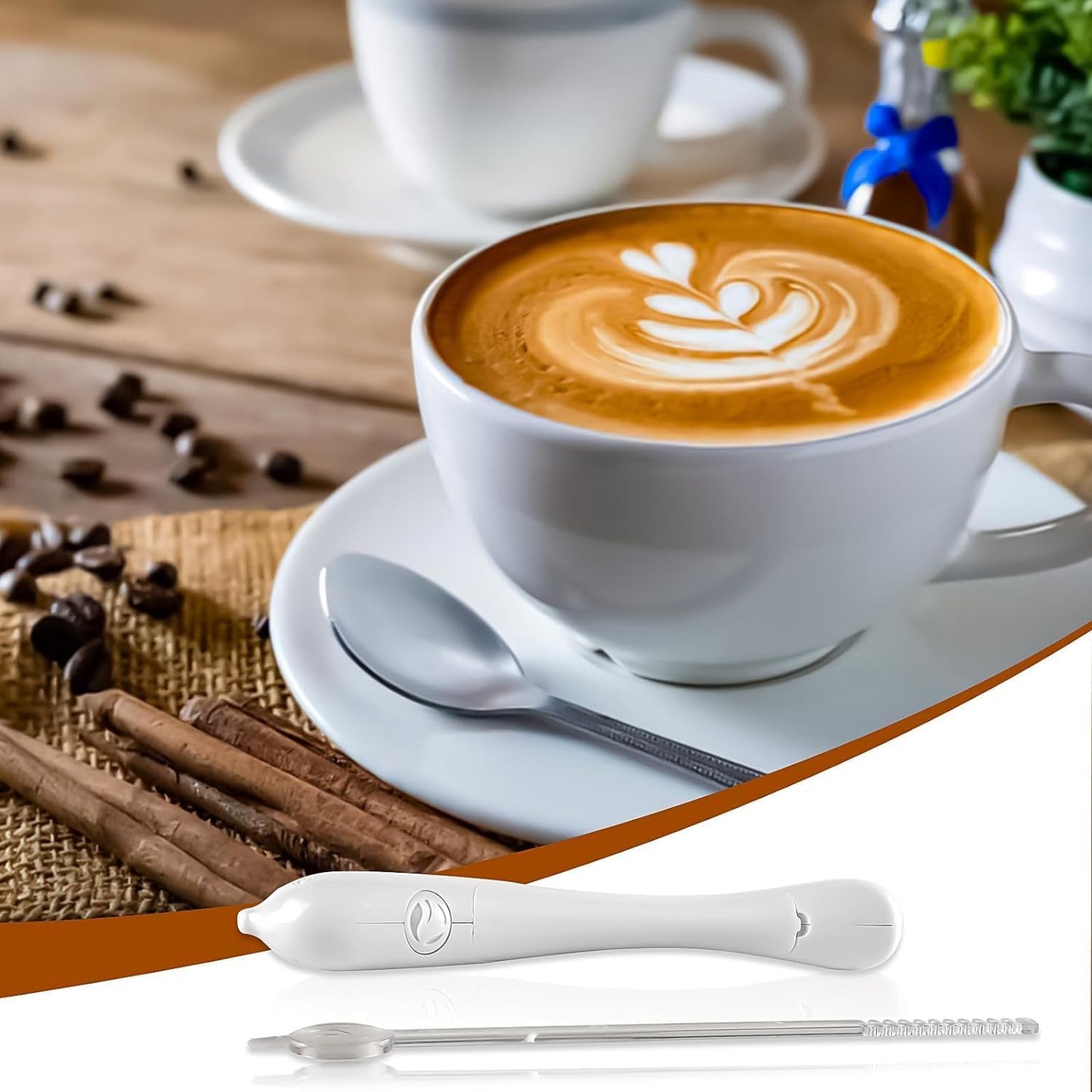 Coffee Carving Pen Portable Electric Latte Art Pen Spice Pen with Stirring,