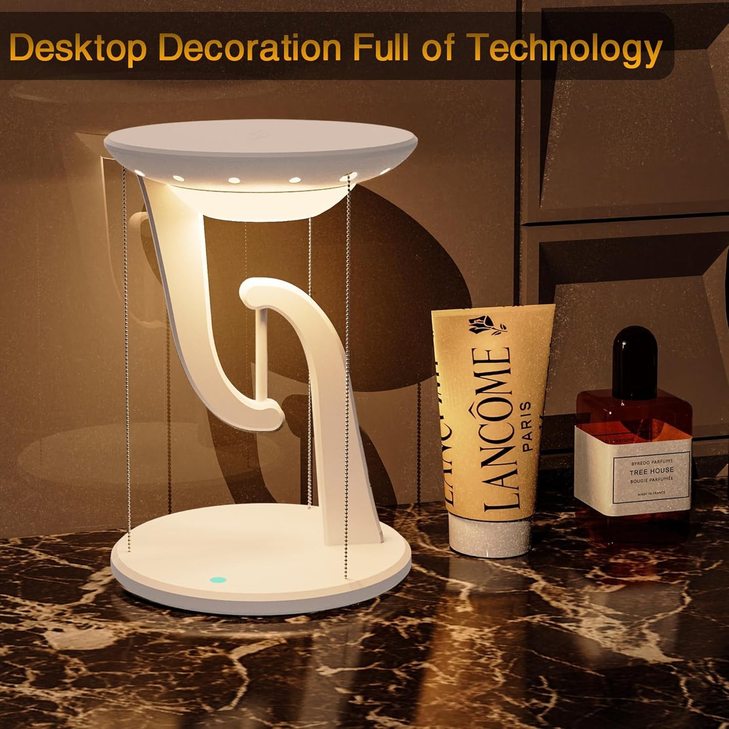 Night Light Wireless Charger Lamp,Ambient Light,LED Desk Lamp with Wireless Charger