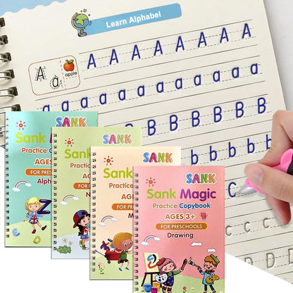 Magic Copybook for kids Reusable Handwriting Tracing Practice kit