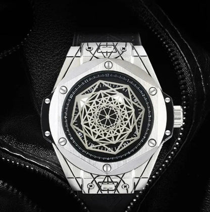 Geometric Metallic Watch